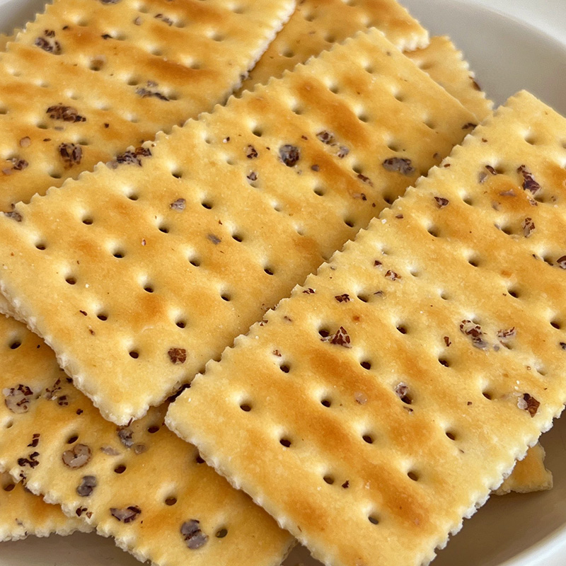 Raž a morská soľ soda sušienky